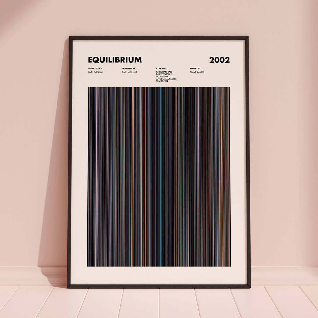 Equilibrium Movie Barcode Poster