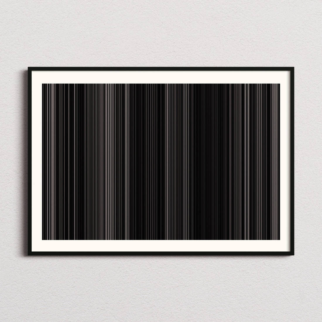 Eraserhead Movie Barcode Poster - Barcode Only