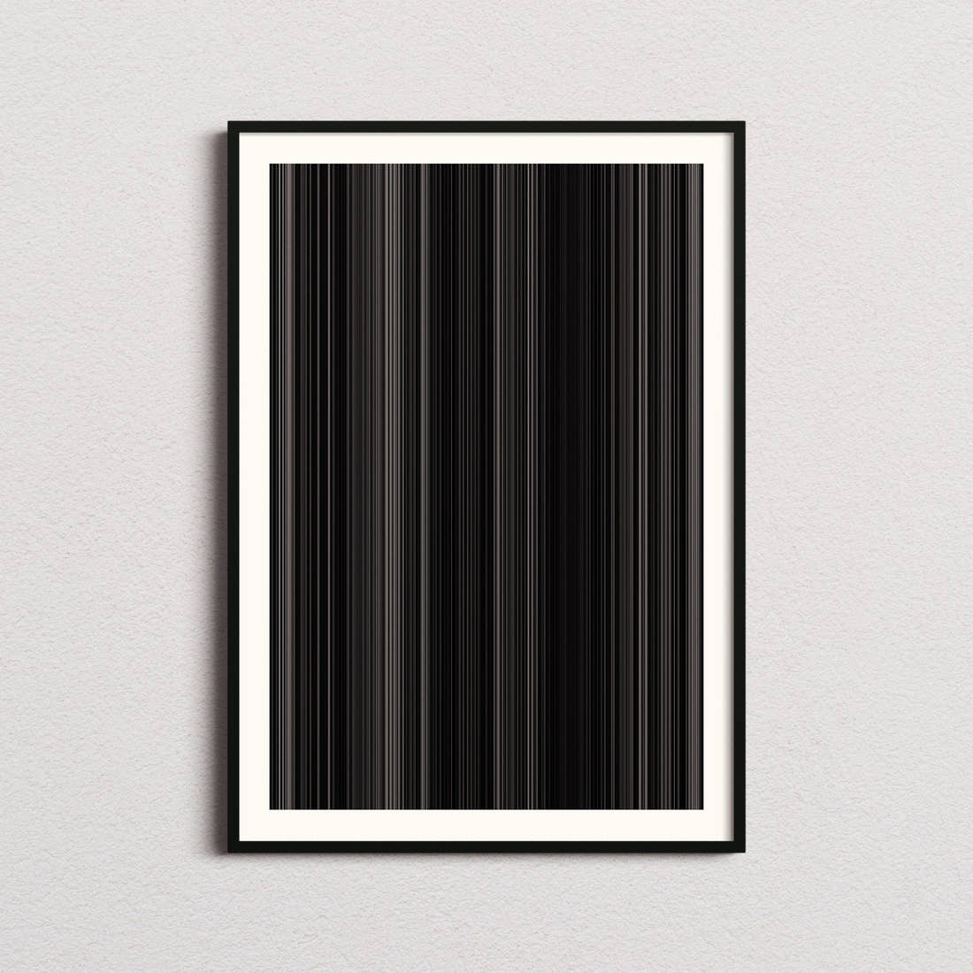 Eraserhead Movie Barcode Poster - Barcode Only