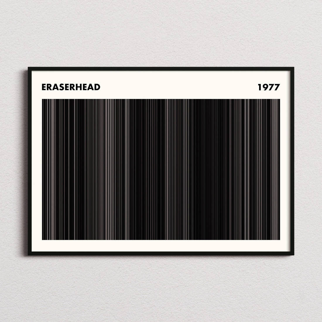 Eraserhead Movie Barcode Poster - Simplified