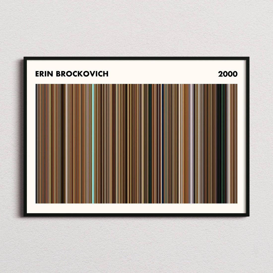 Erin Brockovich Movie Barcode Poster - Simplified