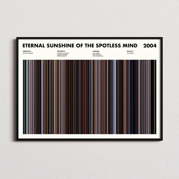 Eternal Sunshine Of The Spotless Mind Movie Barcode Poster