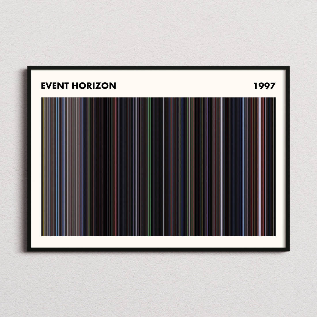 Event Horizon Movie Barcode Poster - Simplified