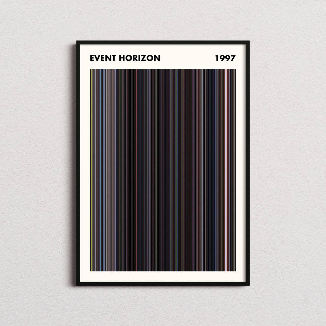 Event Horizon Movie Barcode Poster - Simplified