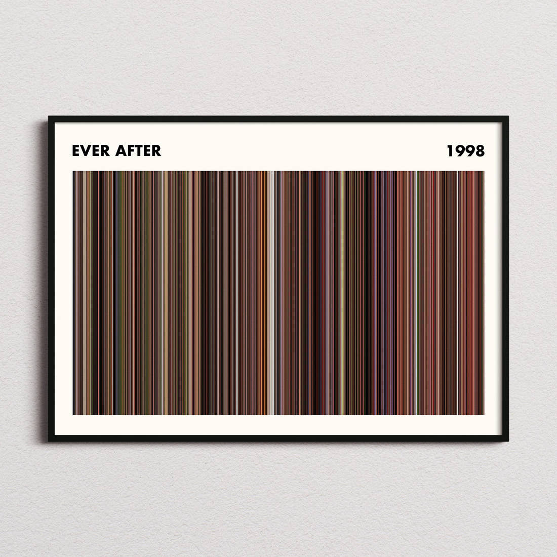 Ever After Movie Barcode Poster - Simplified