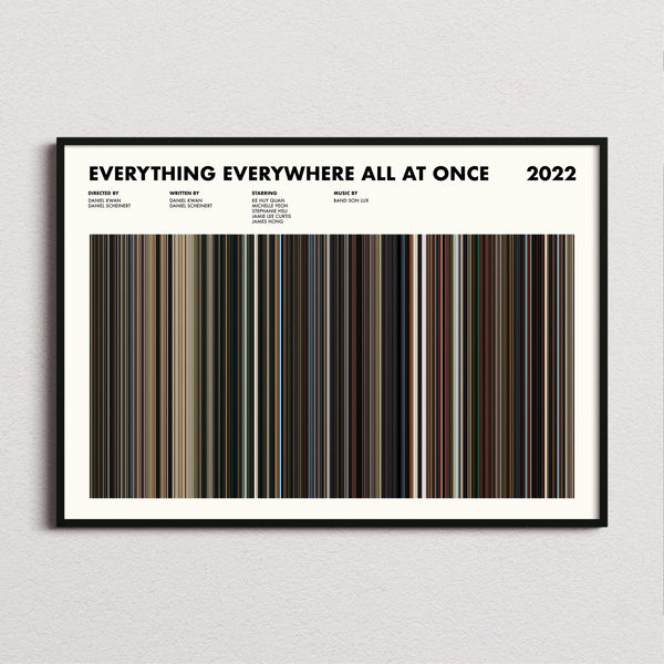 Everything Everywhere All At Once Movie Barcode Poster