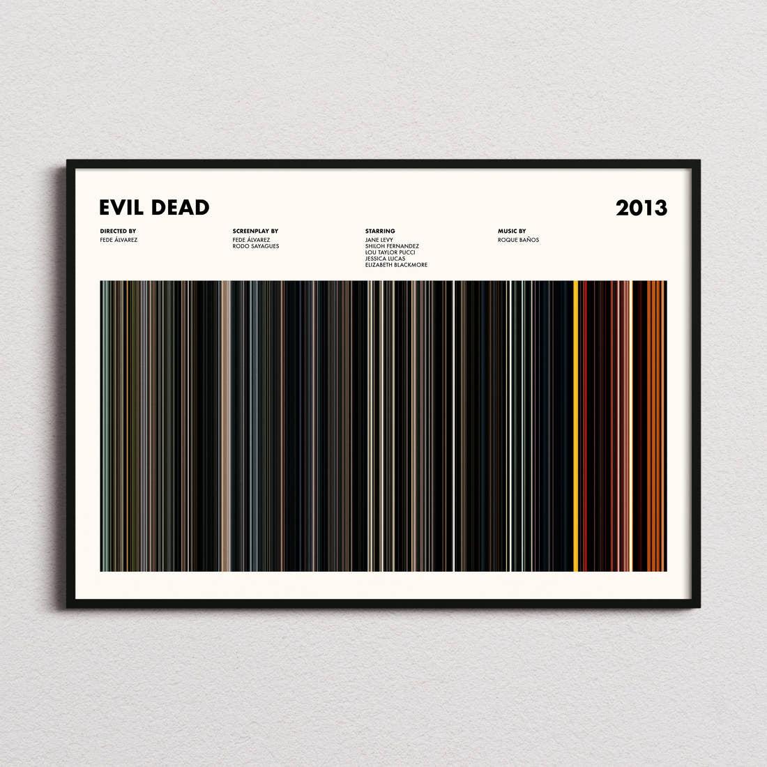Evil Dead Movie Barcode Poster