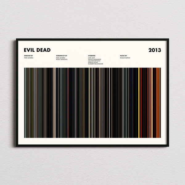 Evil Dead Movie Barcode Poster