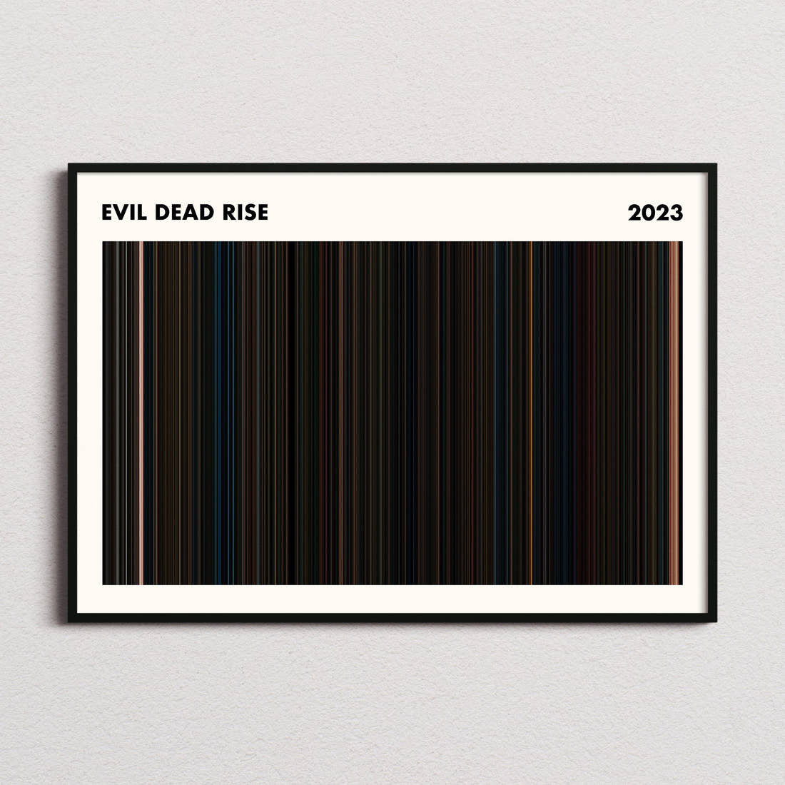 Evil Dead Rise Movie Barcode Poster - Simplified