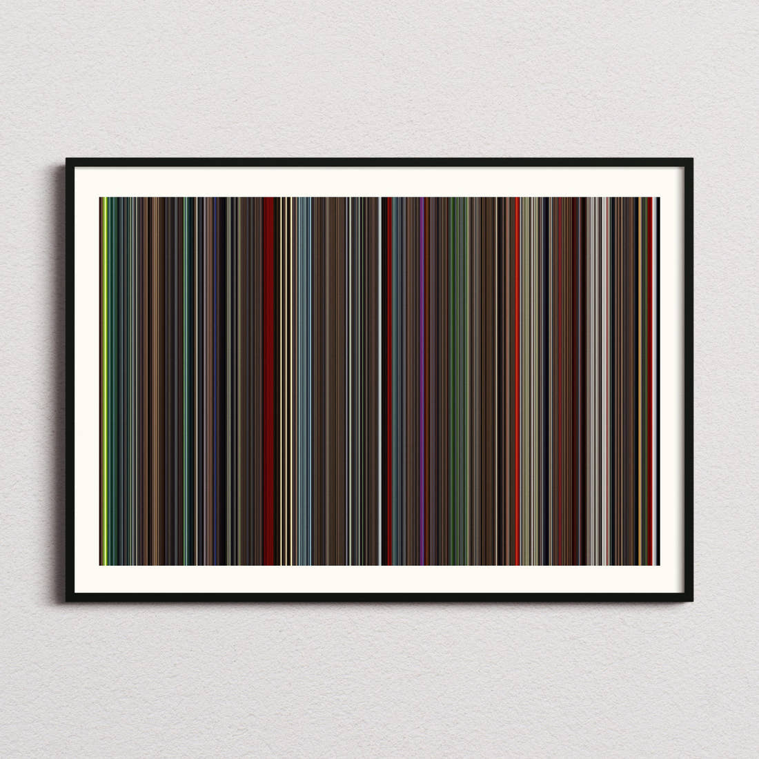 Ex Machina Movie Barcode Poster - Barcode Only