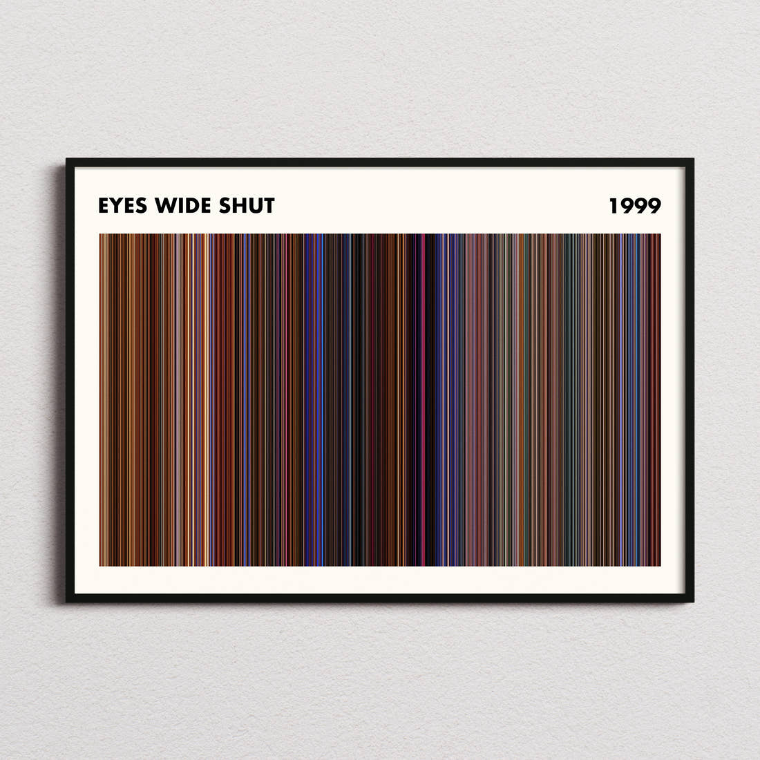 Eyes Wide Shut Movie Barcode Poster - Simplified