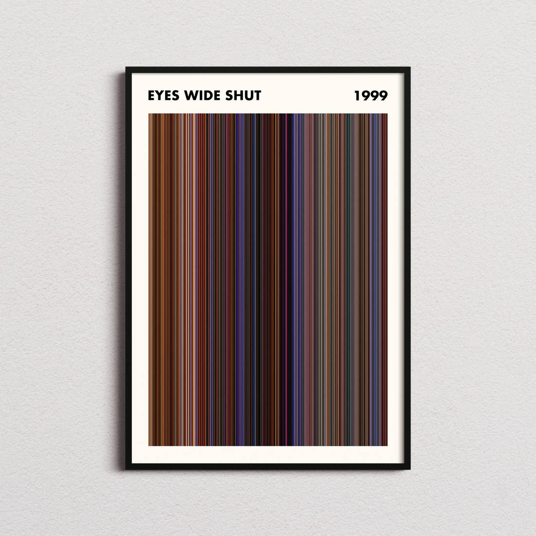 Eyes Wide Shut Movie Barcode Poster - Simplified