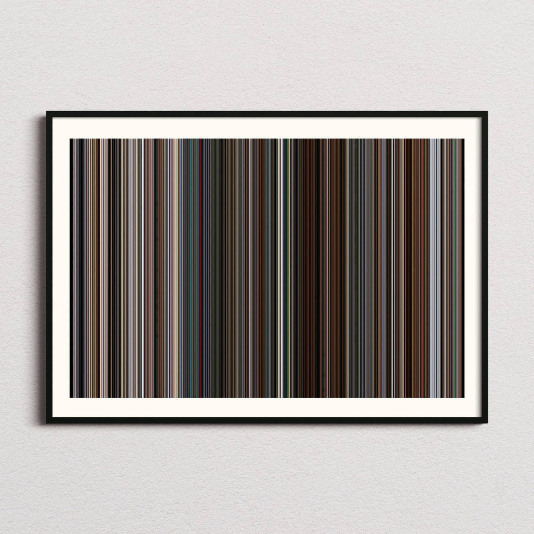 Face/Off Movie Barcode Poster - Barcode Only
