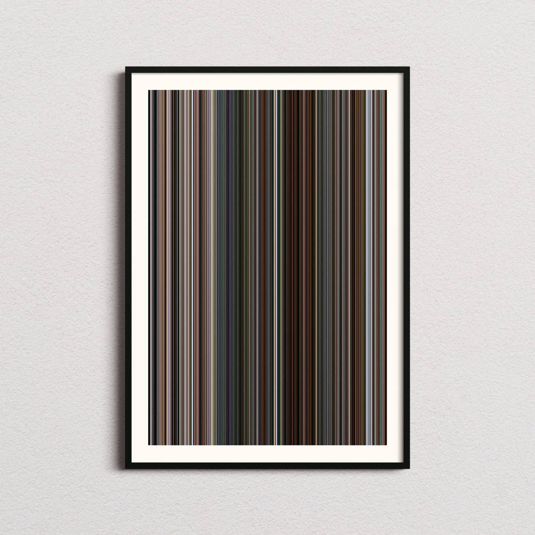 Face/Off Movie Barcode Poster - Barcode Only