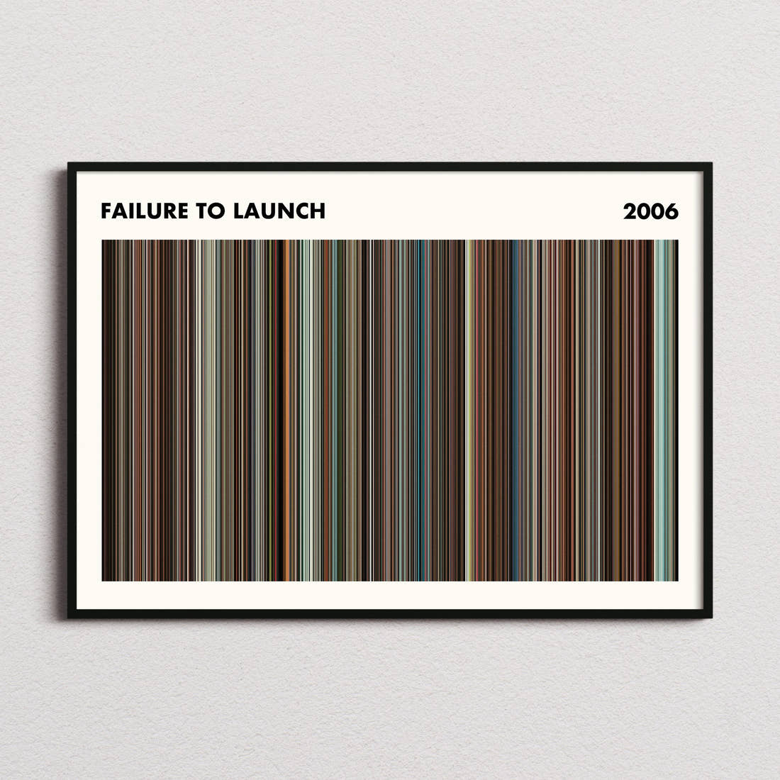 Failure to Launch Movie Barcode Poster - Simplified