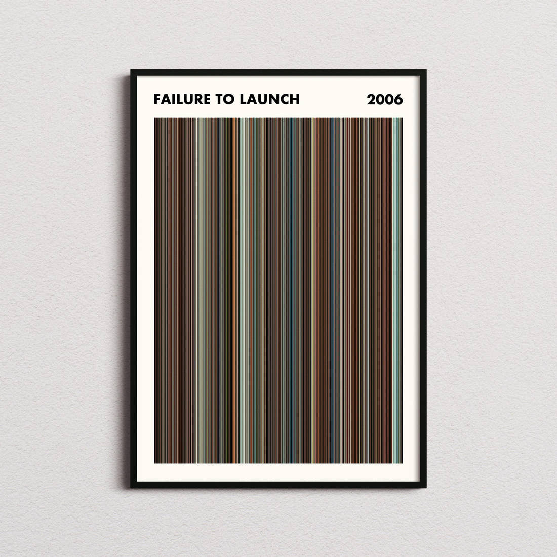 Failure to Launch Movie Barcode Poster - Simplified