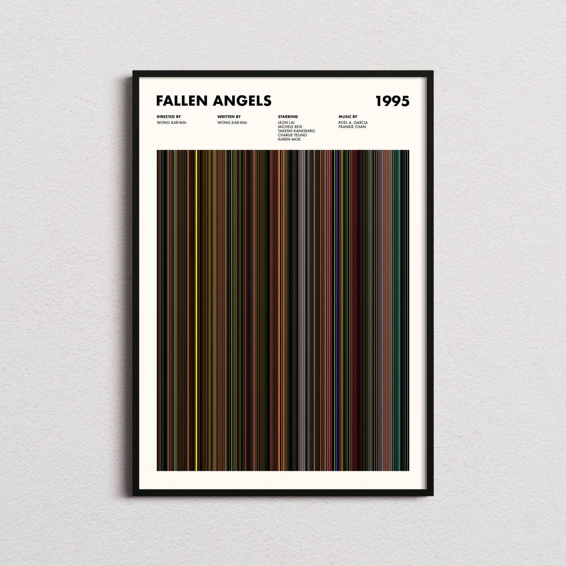 Fallen Angels Movie Barcode Poster