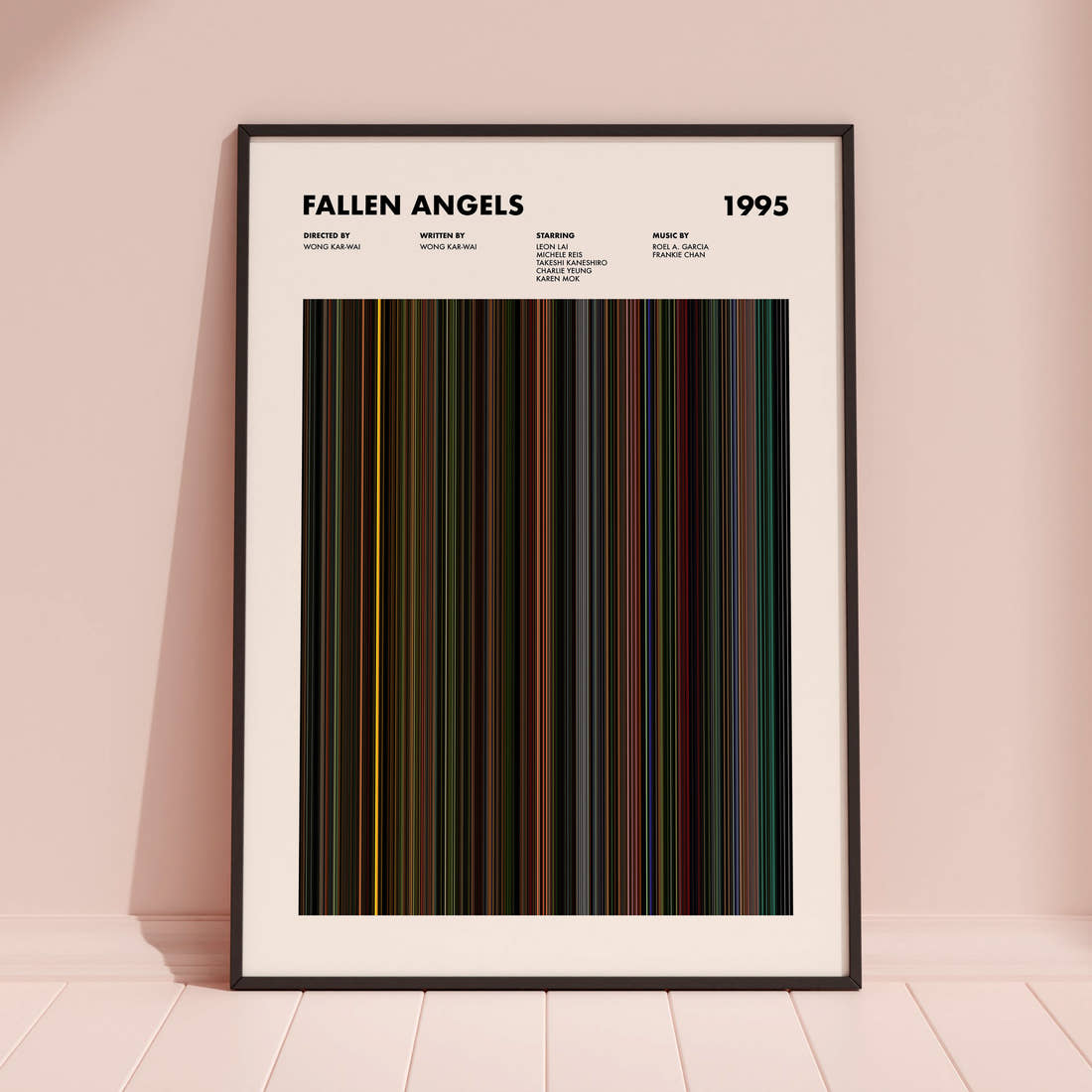 Fallen Angels Movie Barcode Poster