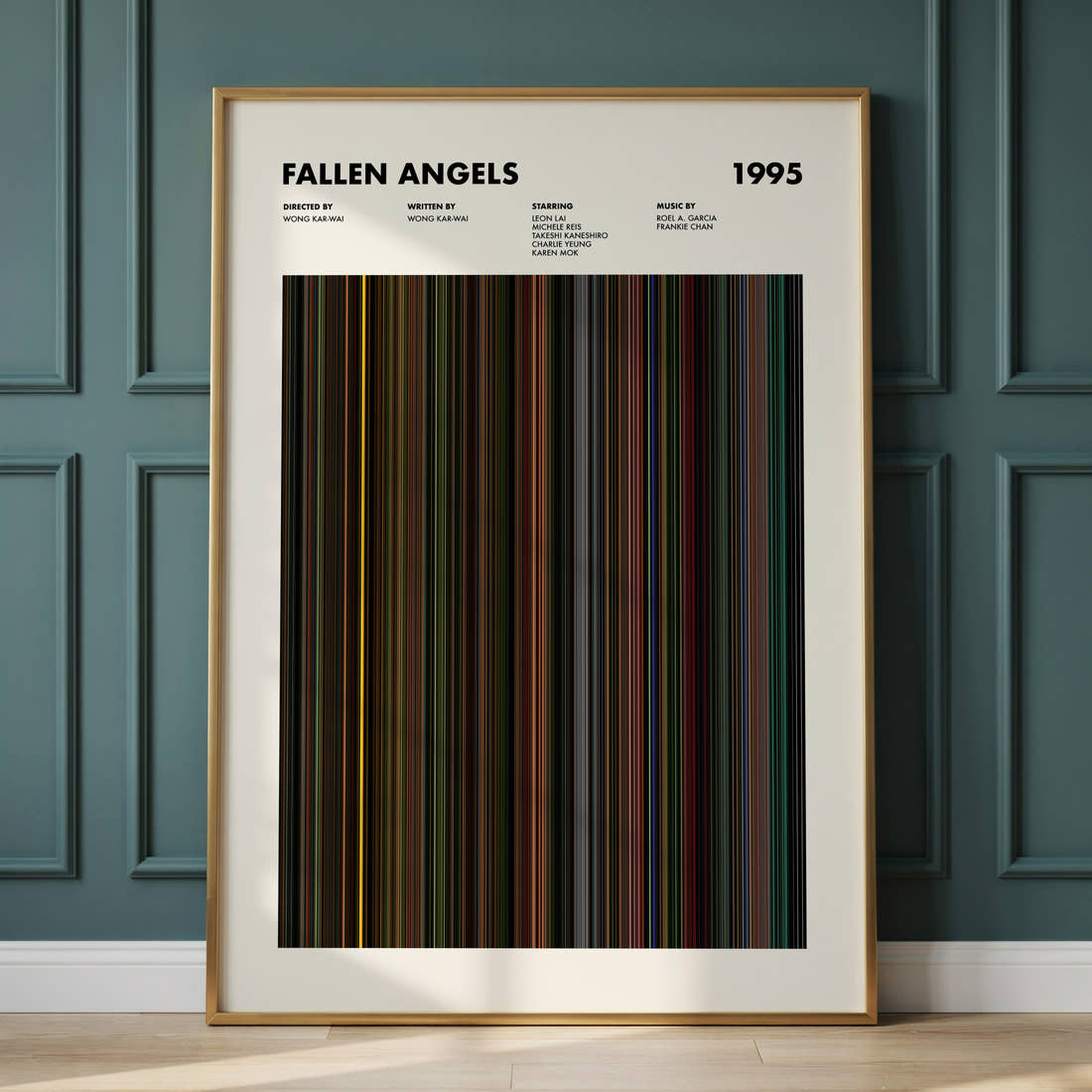 Fallen Angels Movie Barcode Poster