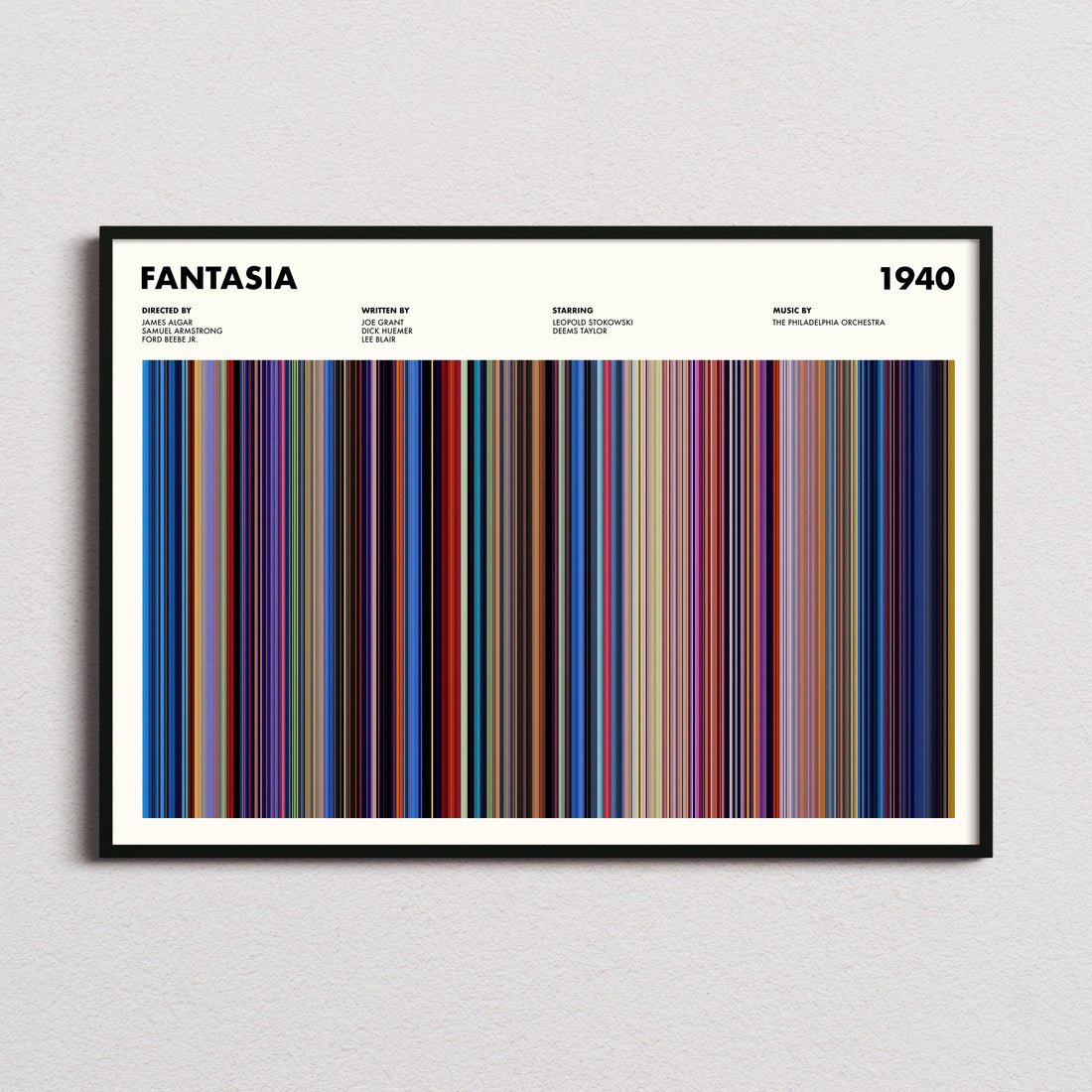 Fantasia Movie Barcode Poster