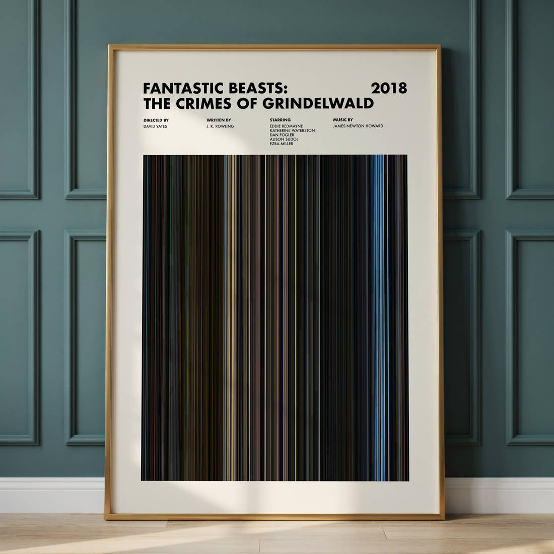 Fantastic Beasts: The Crimes of Grindelwald Movie Barcode Poster