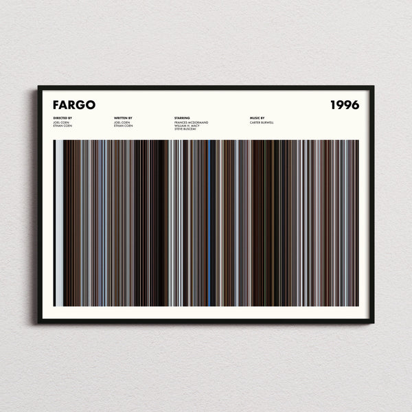 Fargo Movie Barcode Poster
