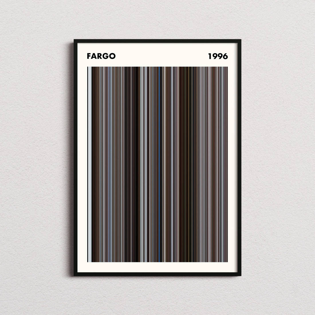 Fargo Movie Barcode Poster - Simplified