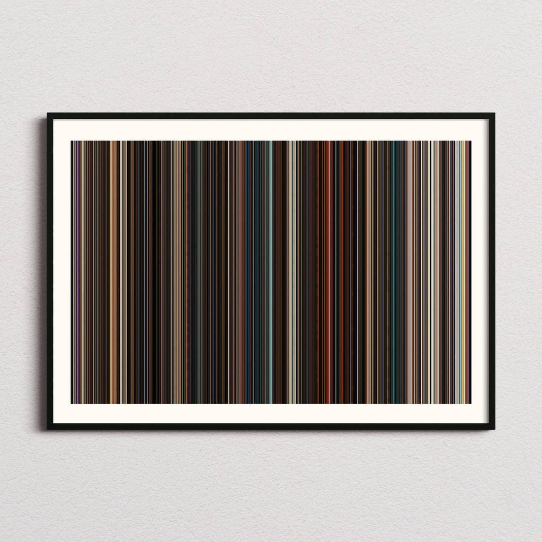 Fast Five Movie Barcode Poster - Barcode Only