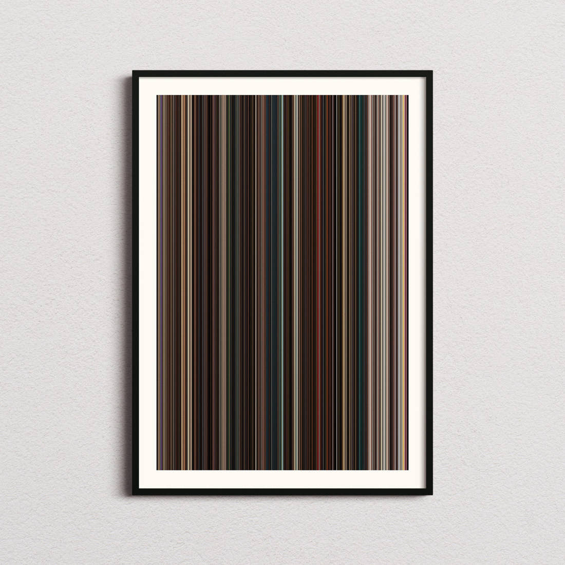Fast Five Movie Barcode Poster - Barcode Only