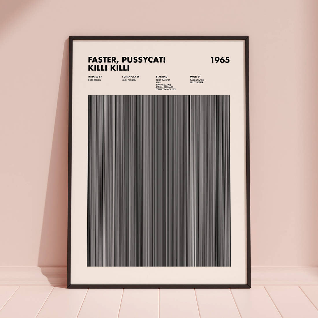 Faster, Pussycat! Kill! Kill! Movie Barcode Poster