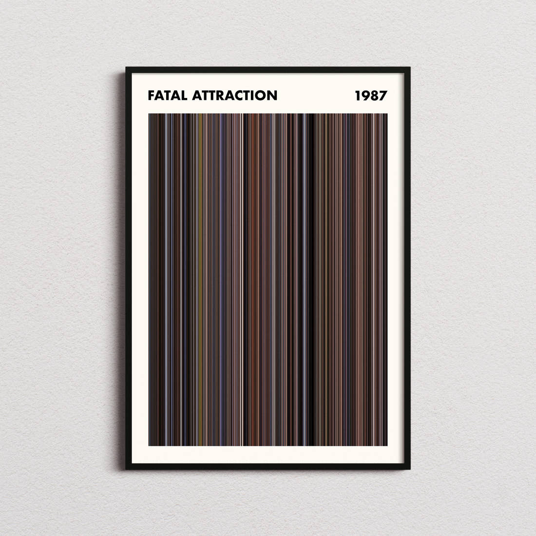 Fatal Attraction Movie Barcode Poster - Simplified