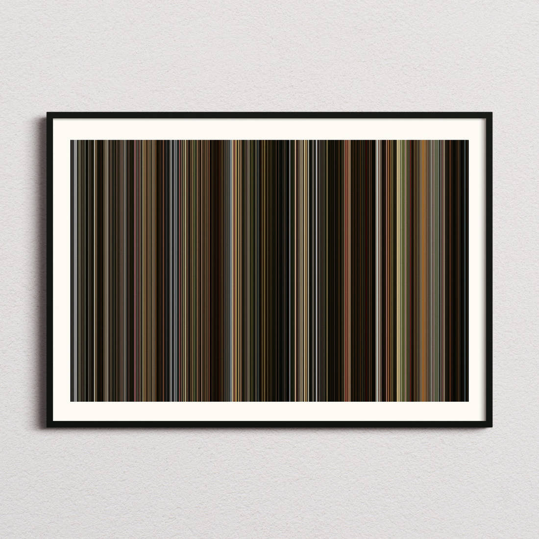 Ferrari Movie Barcode Poster - Barcode Only