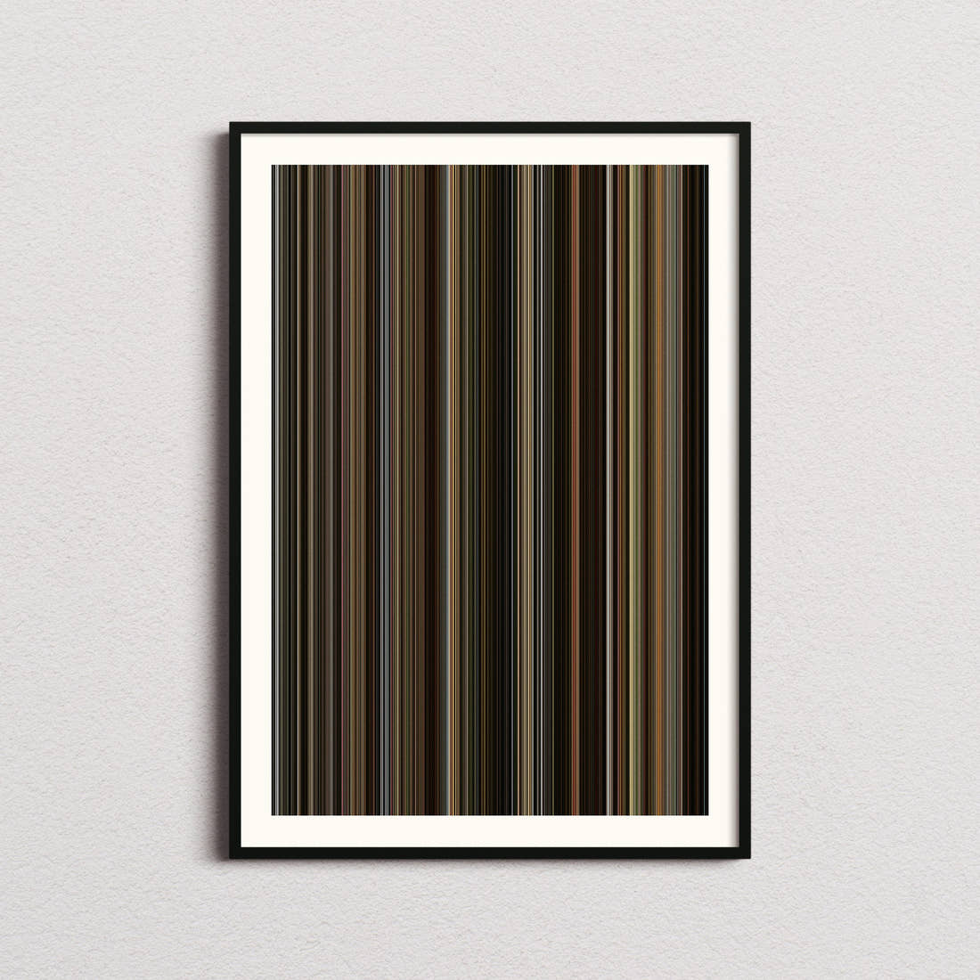 Ferrari Movie Barcode Poster - Barcode Only