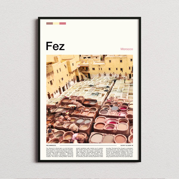 Fez - Tannery Dye Pits - Travel Print