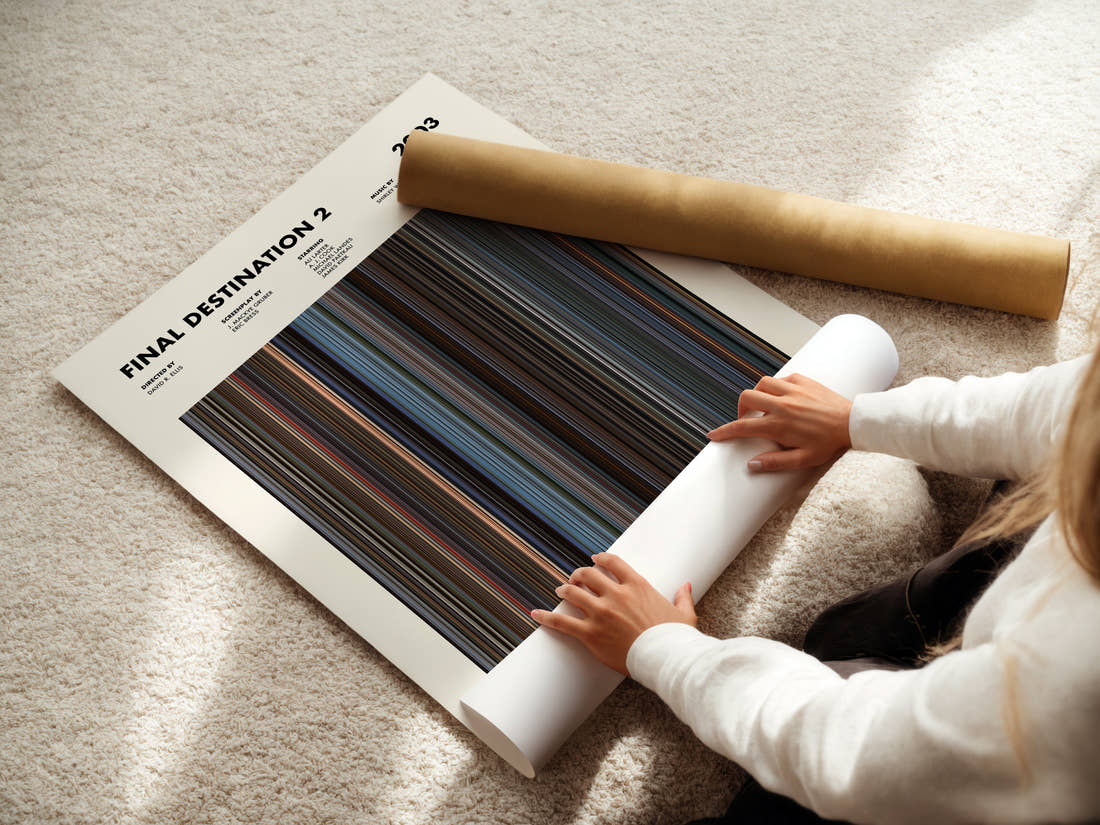 Final Destination 2 Movie Barcode Poster