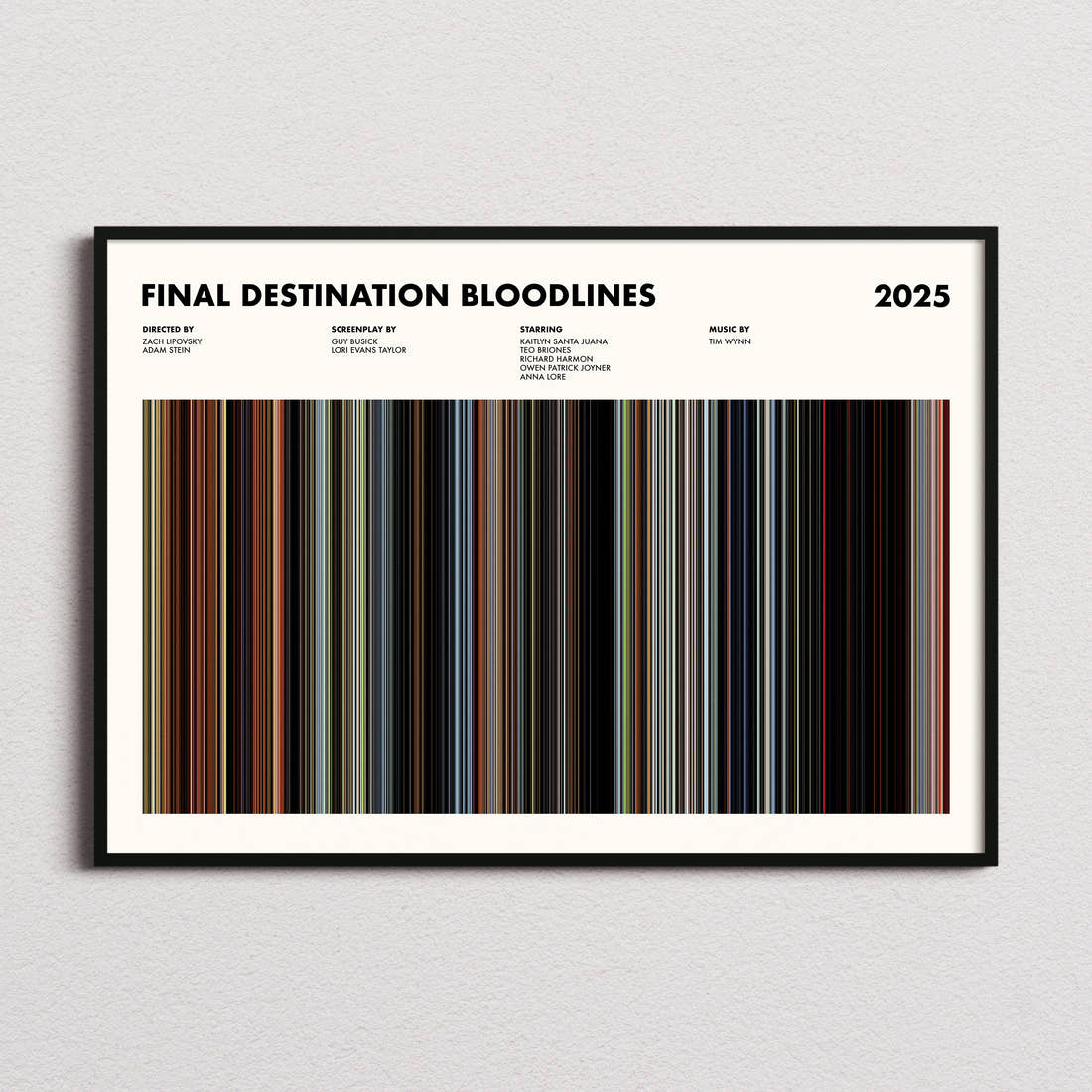 Final Destination Bloodlines Movie Barcode Poster