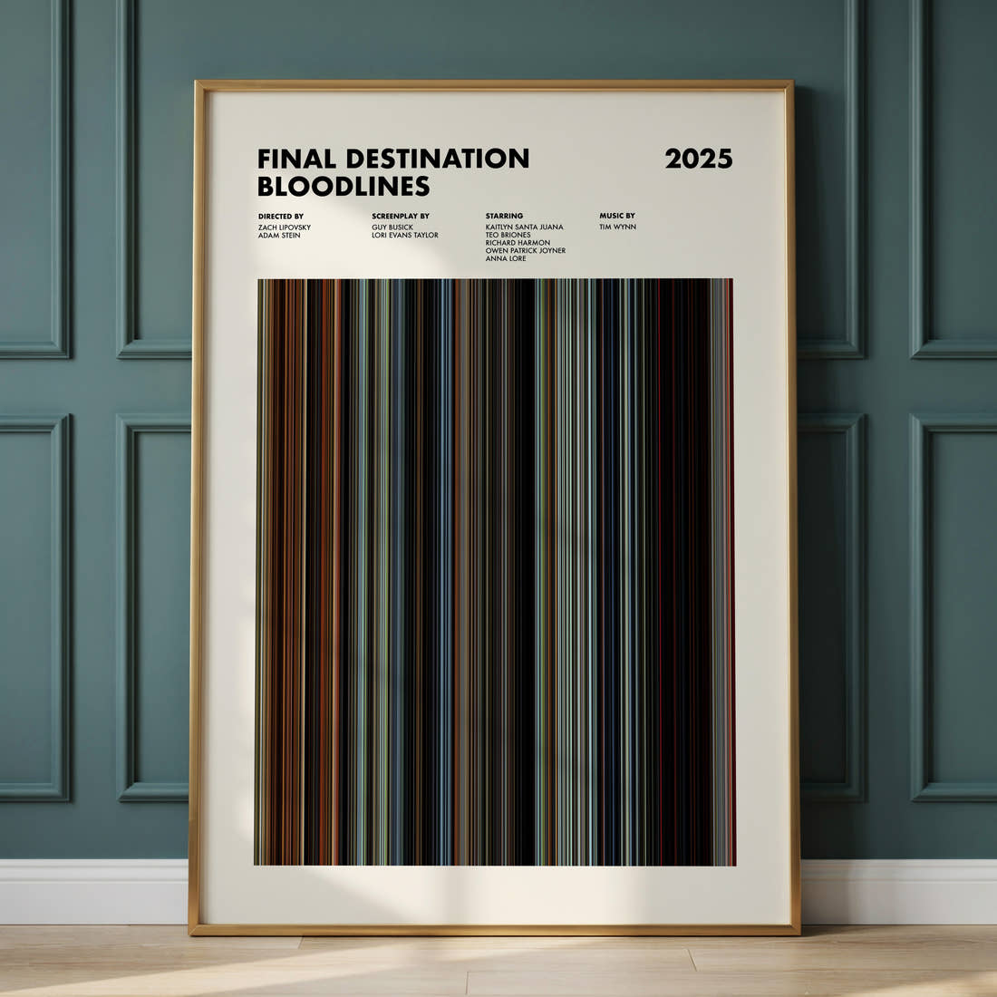 Final Destination Bloodlines Movie Barcode Poster