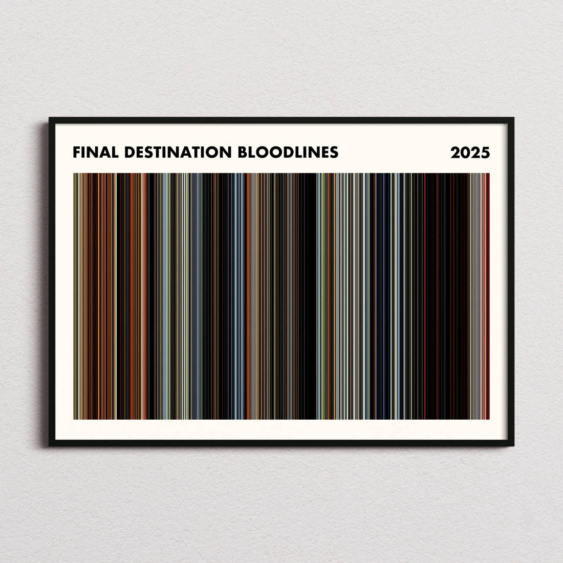 Final Destination Bloodlines Movie Barcode Poster - Simplified