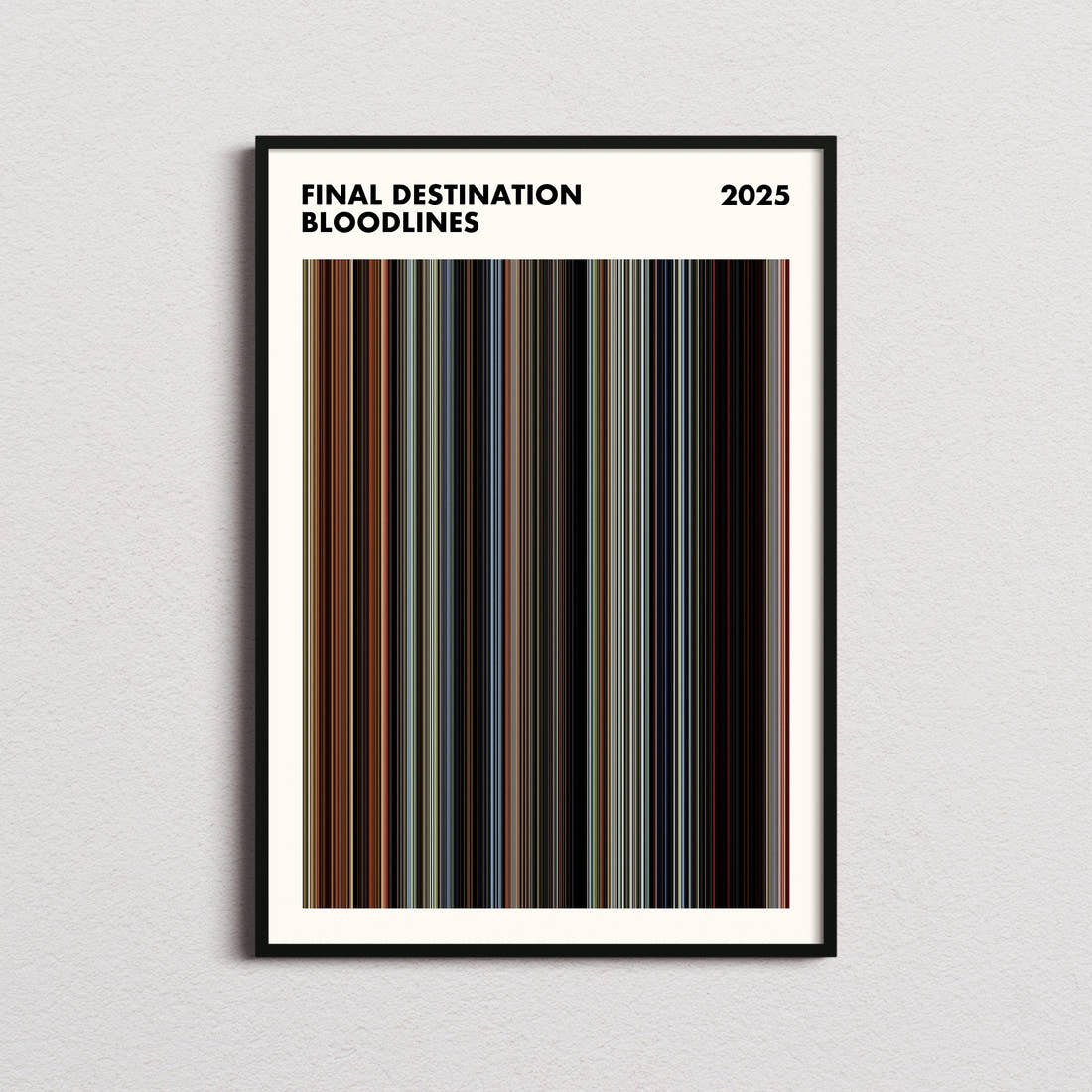 Final Destination Bloodlines Movie Barcode Poster - Simplified