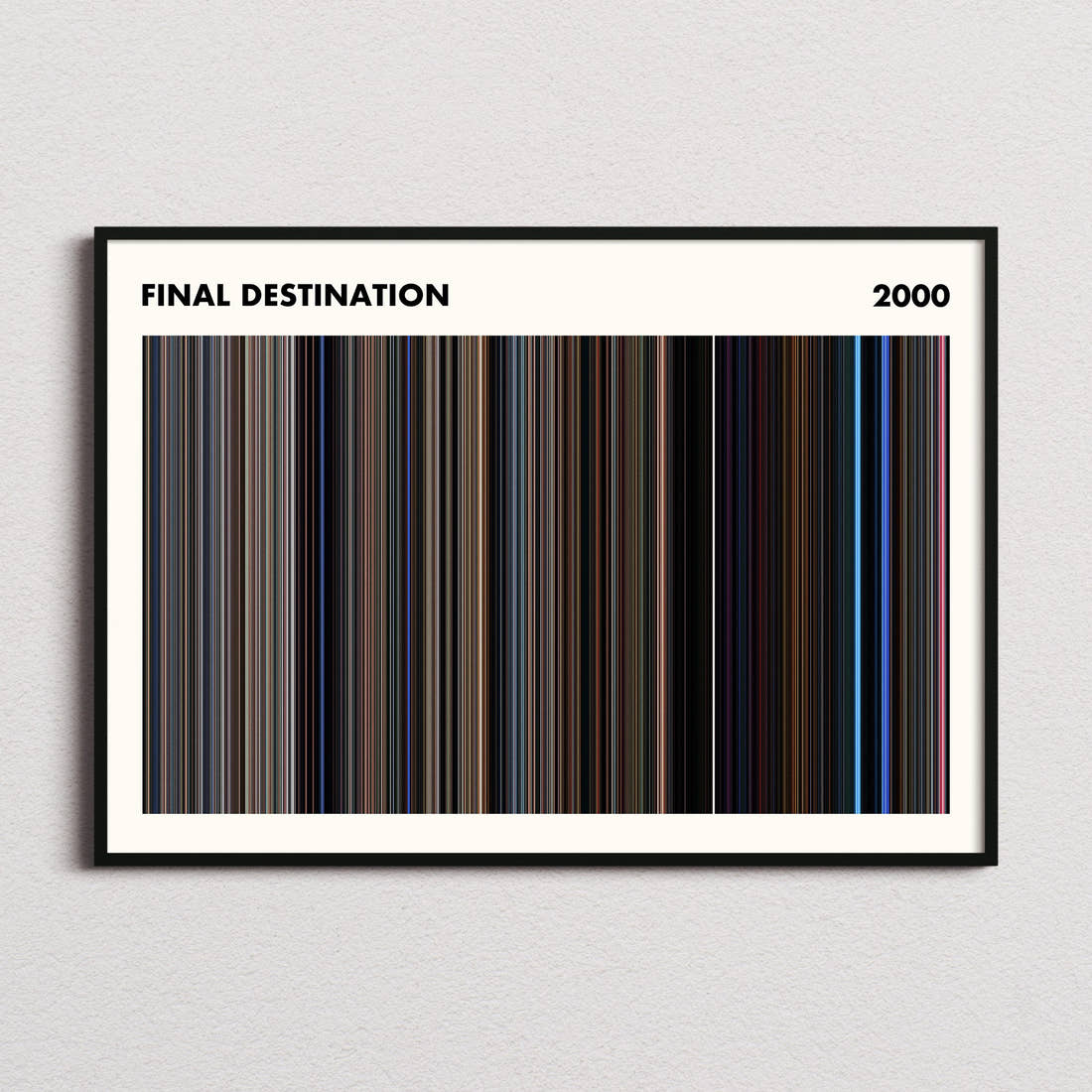 Final Destination Movie Barcode Poster - Simplified