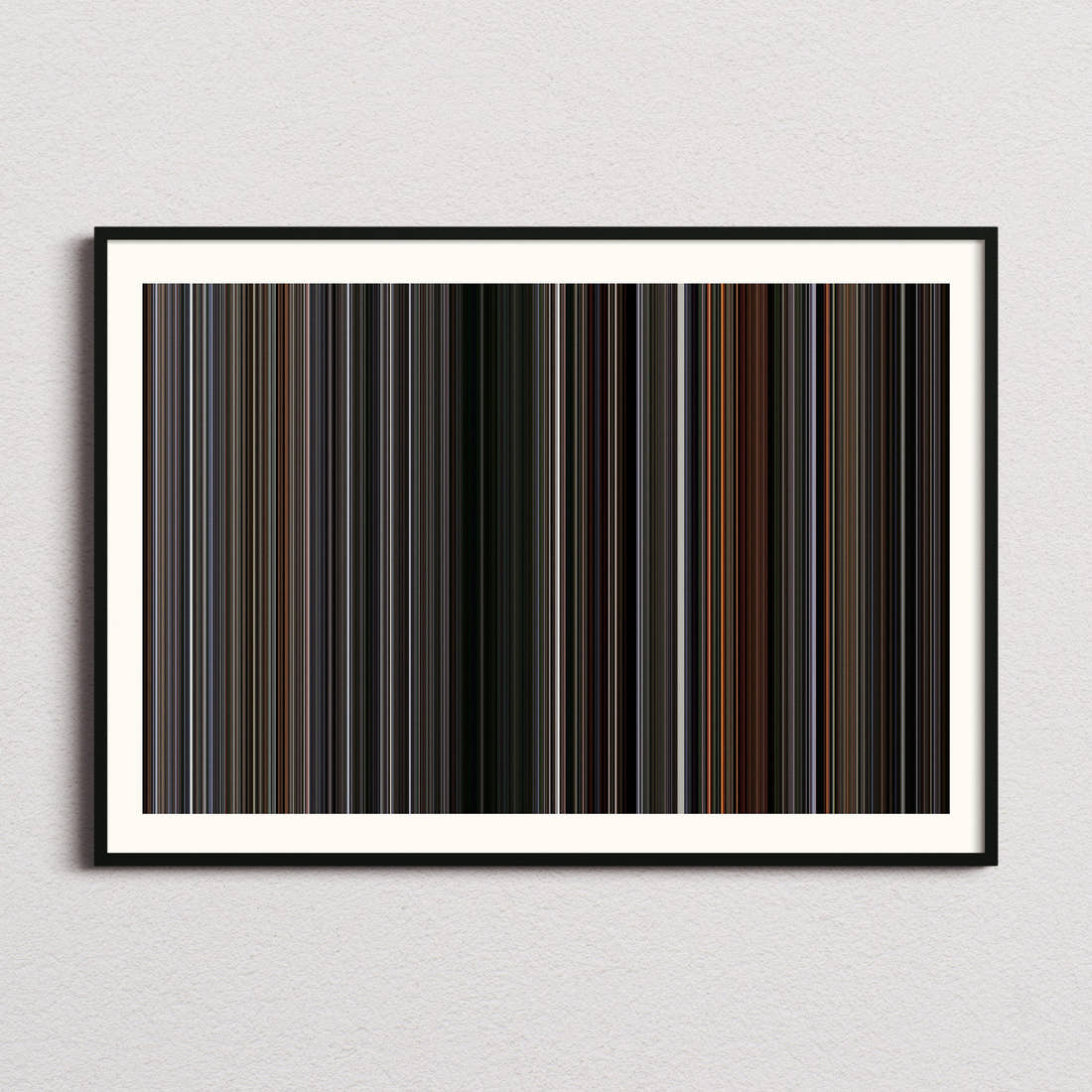 First Blood Movie Barcode Poster - Barcode Only