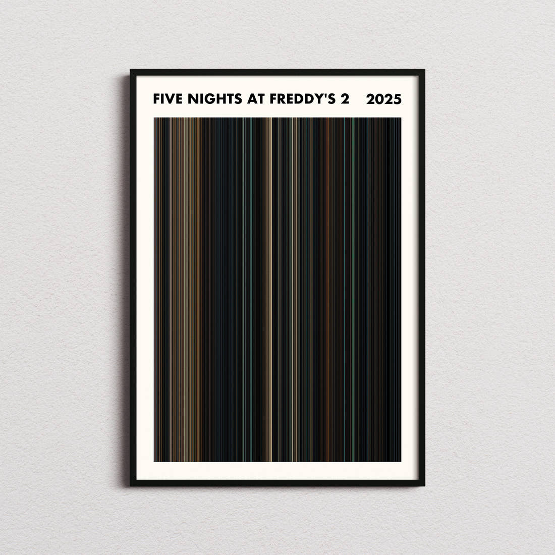 Five Nights at Freddy's 2 Movie Barcode Poster - Simplified