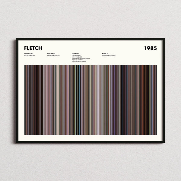 Fletch Movie Barcode Poster