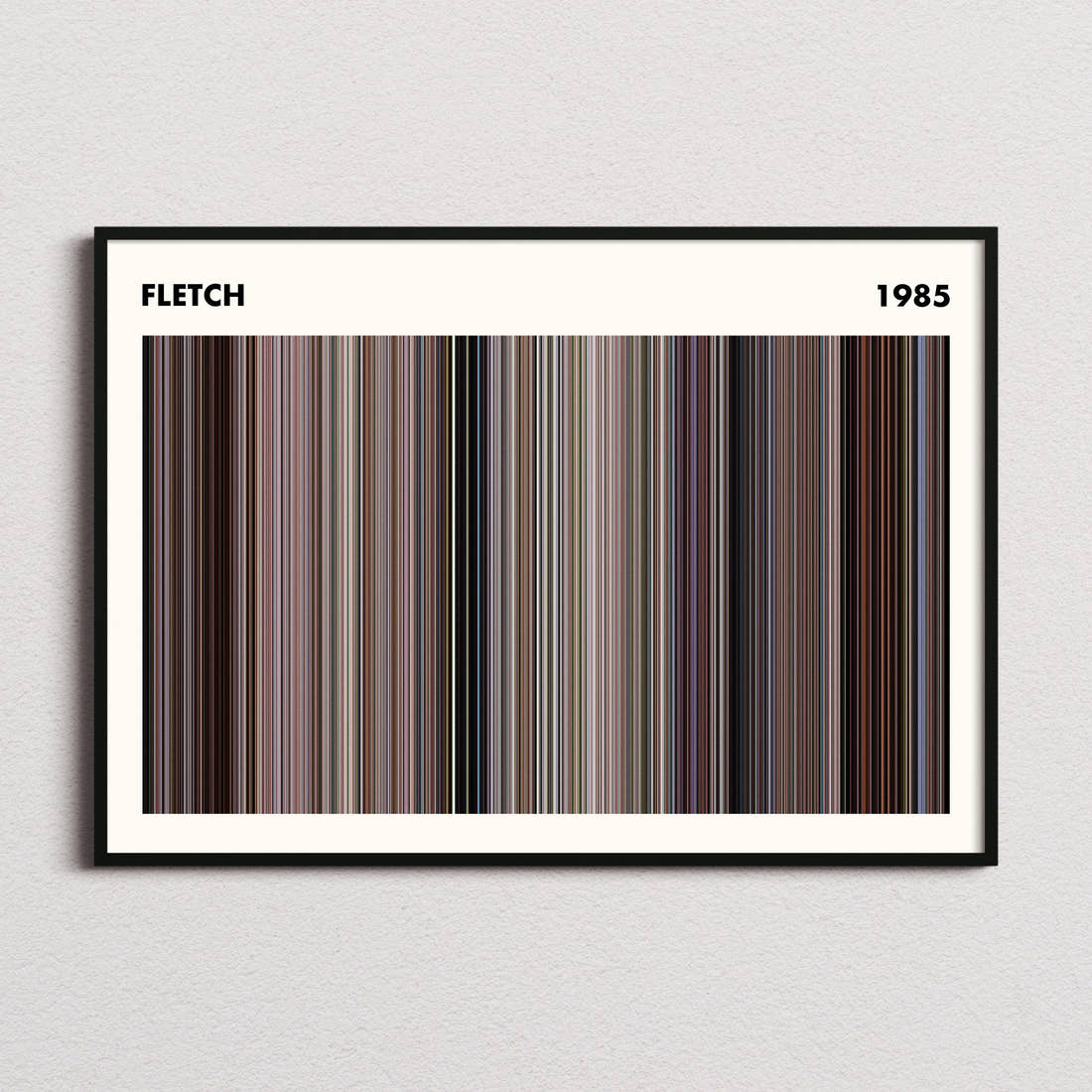 Fletch Movie Barcode Poster - Simplified
