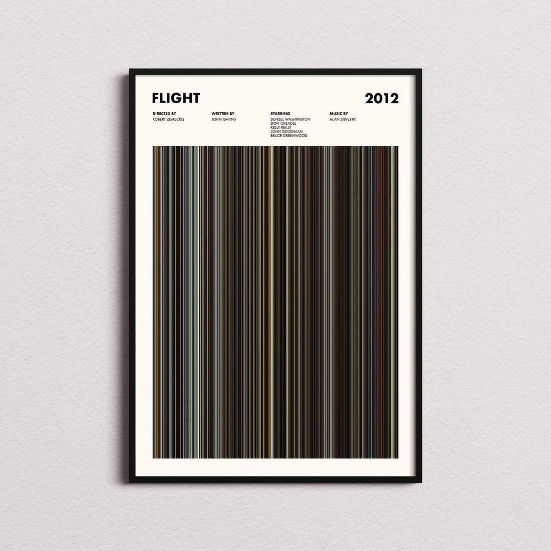 Flight Movie Barcode Poster