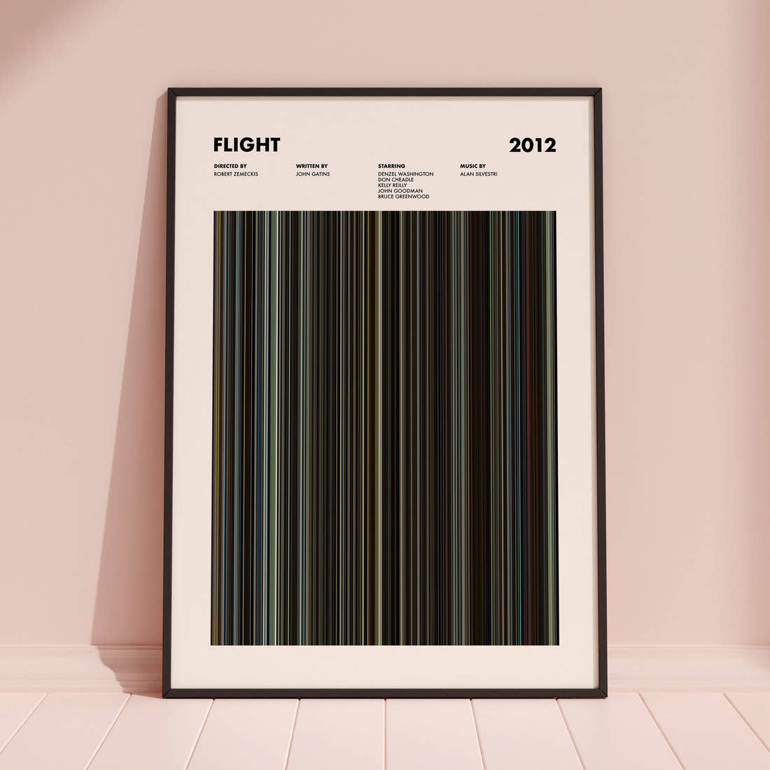 Flight Movie Barcode Poster