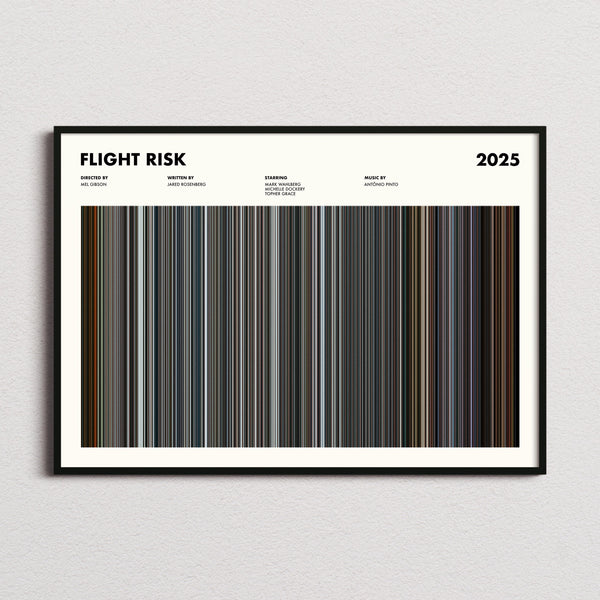 Flight Risk Movie Barcode Poster