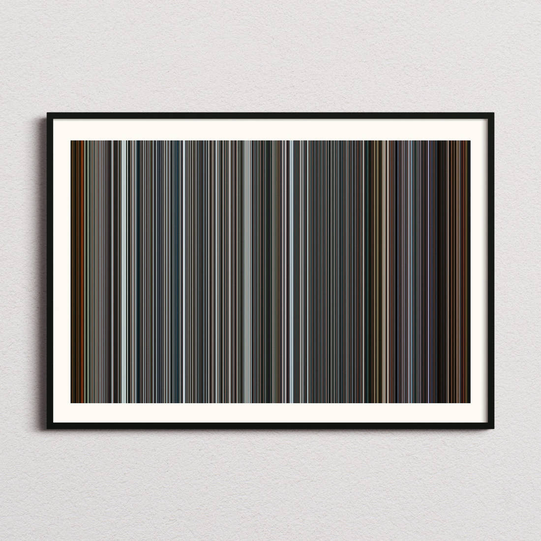 Flight Risk Movie Barcode Poster - Barcode Only
