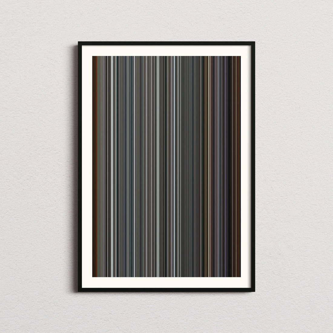 Flight Risk Movie Barcode Poster - Barcode Only