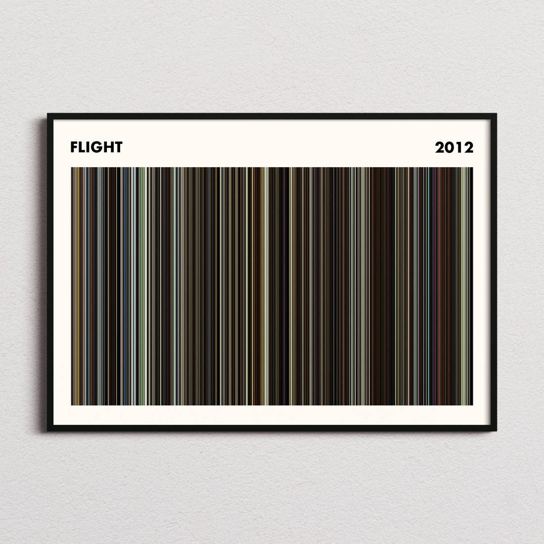 Flight Movie Barcode Poster - Simplified
